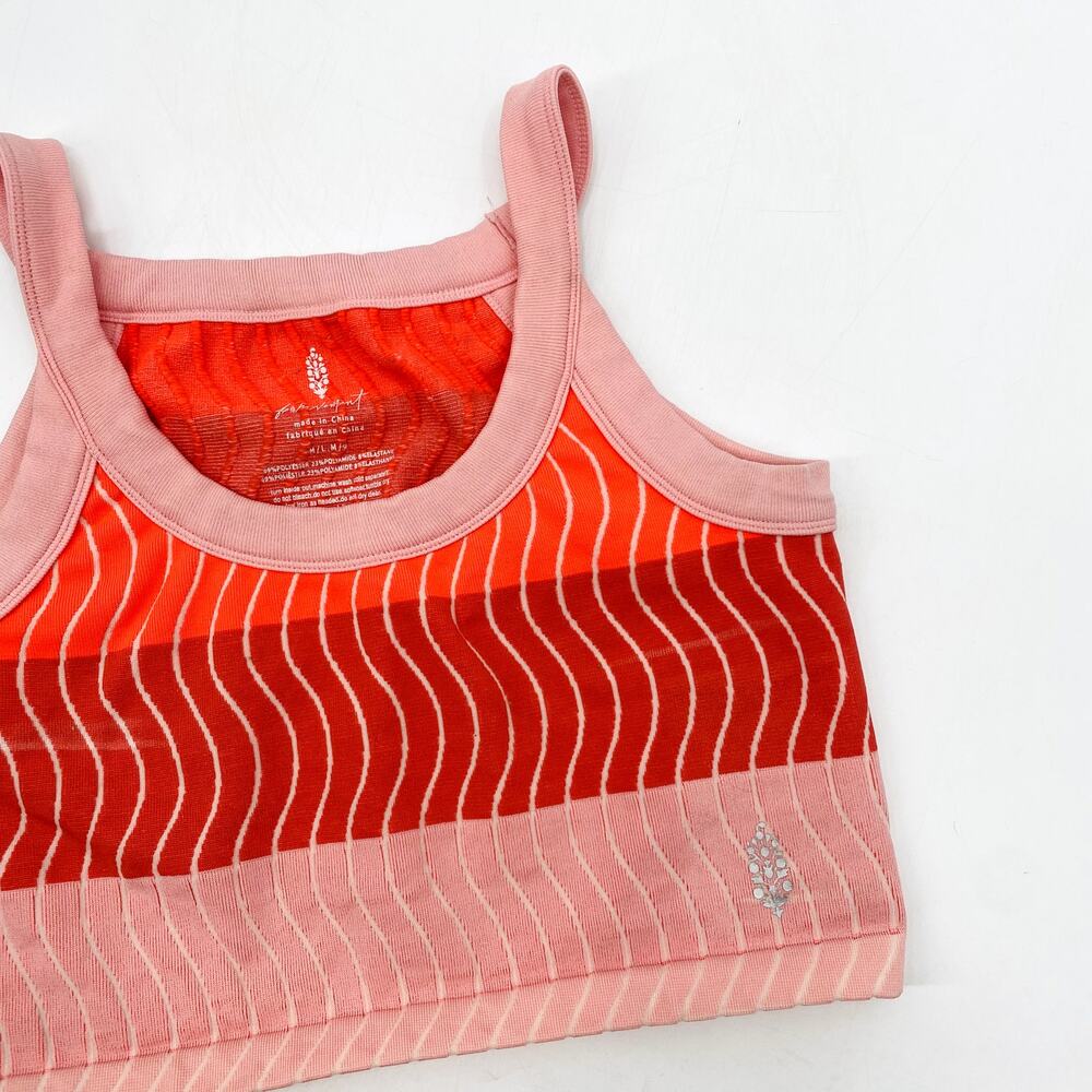 Free‎ people Movement Pink Crop Top M/L